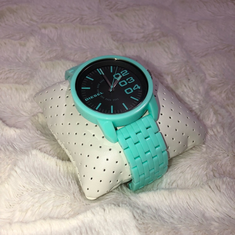 Mint Blue Diesel Watch. Women’s Petite.